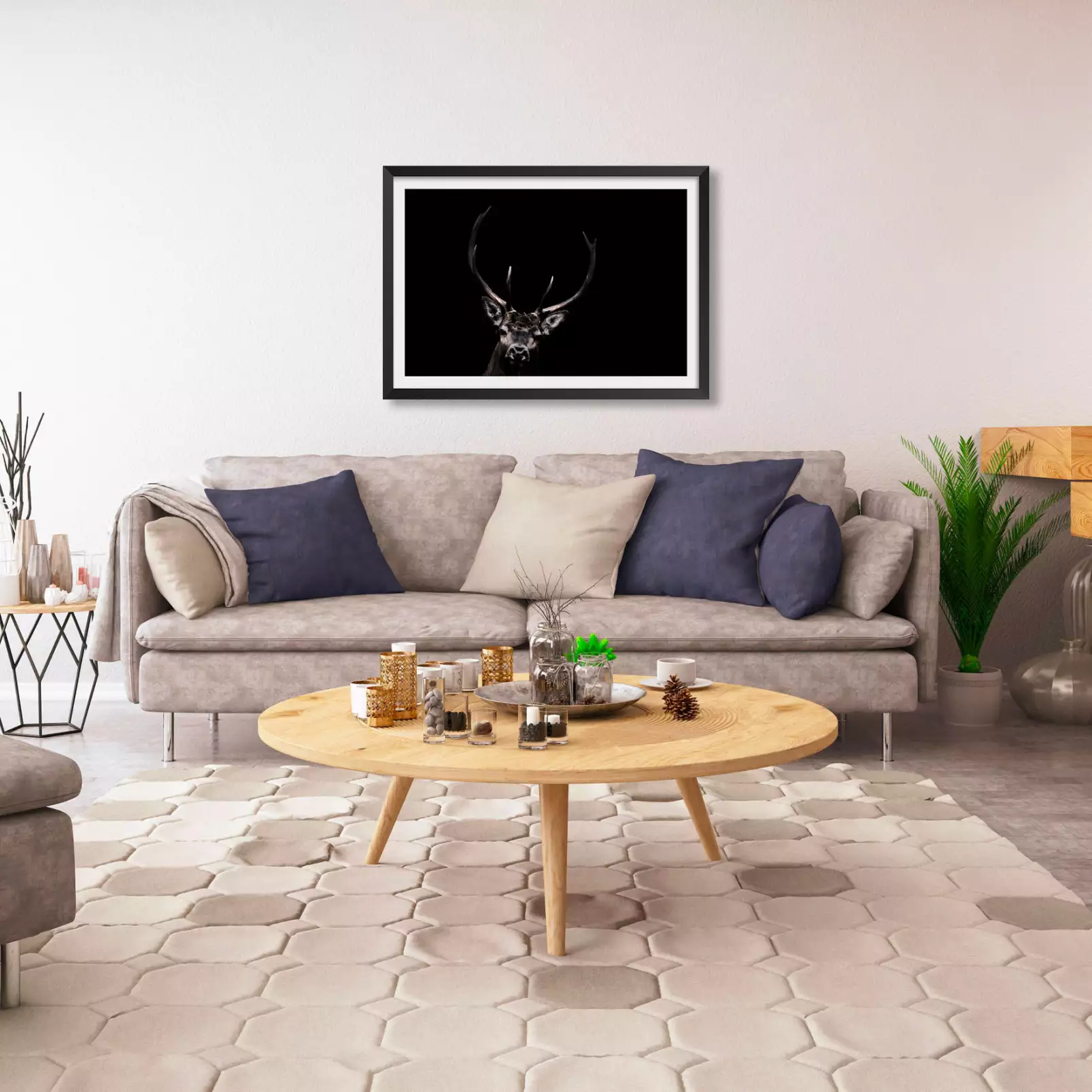 affiche-animaux-le-cerf