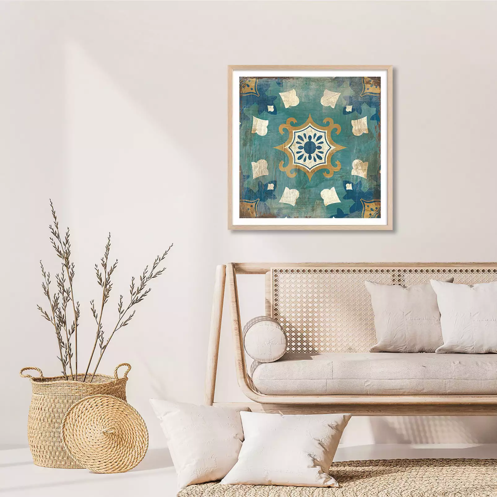 affiche-art-oriental-zellige-bleu