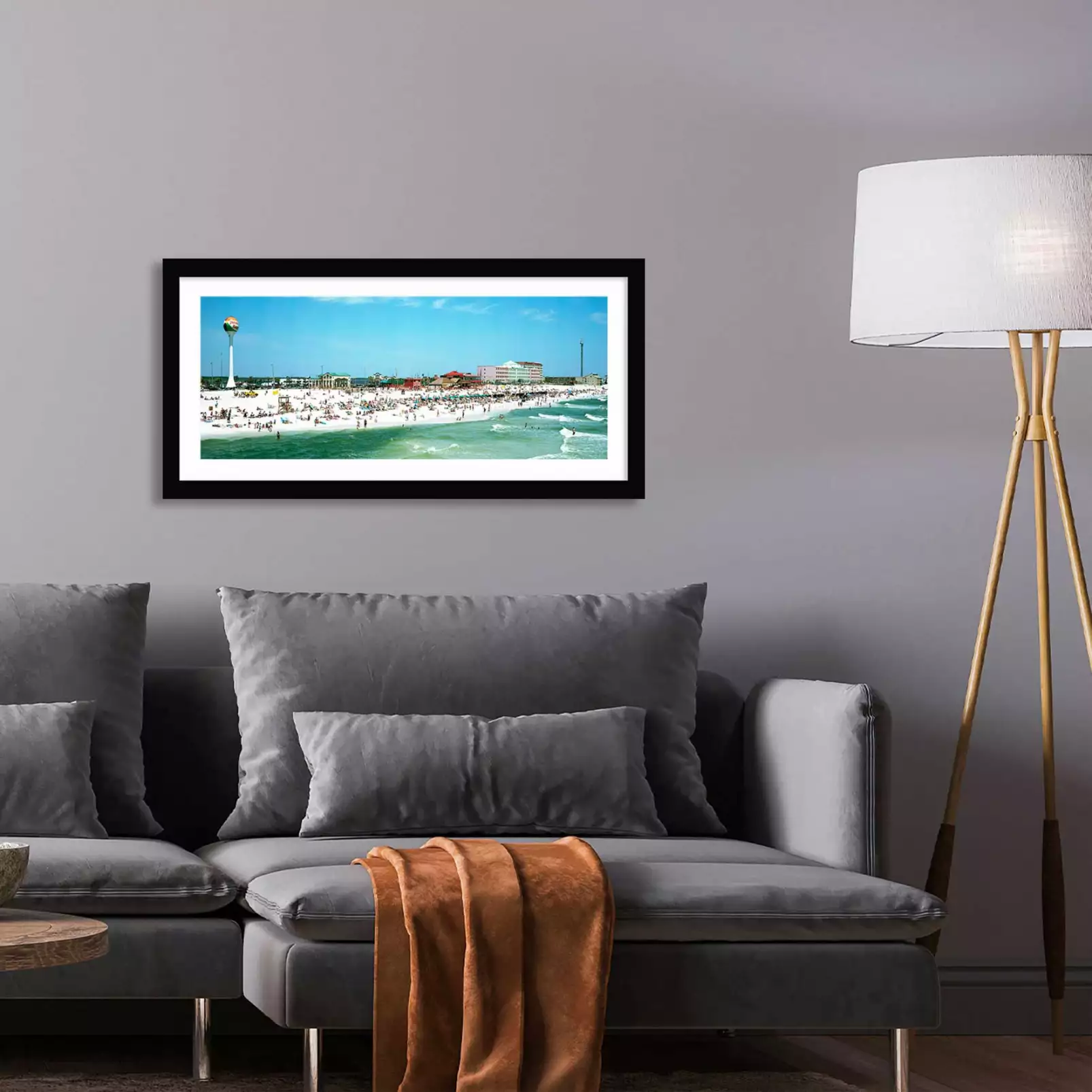 affiche-bord-de-mer-detente-en-floride