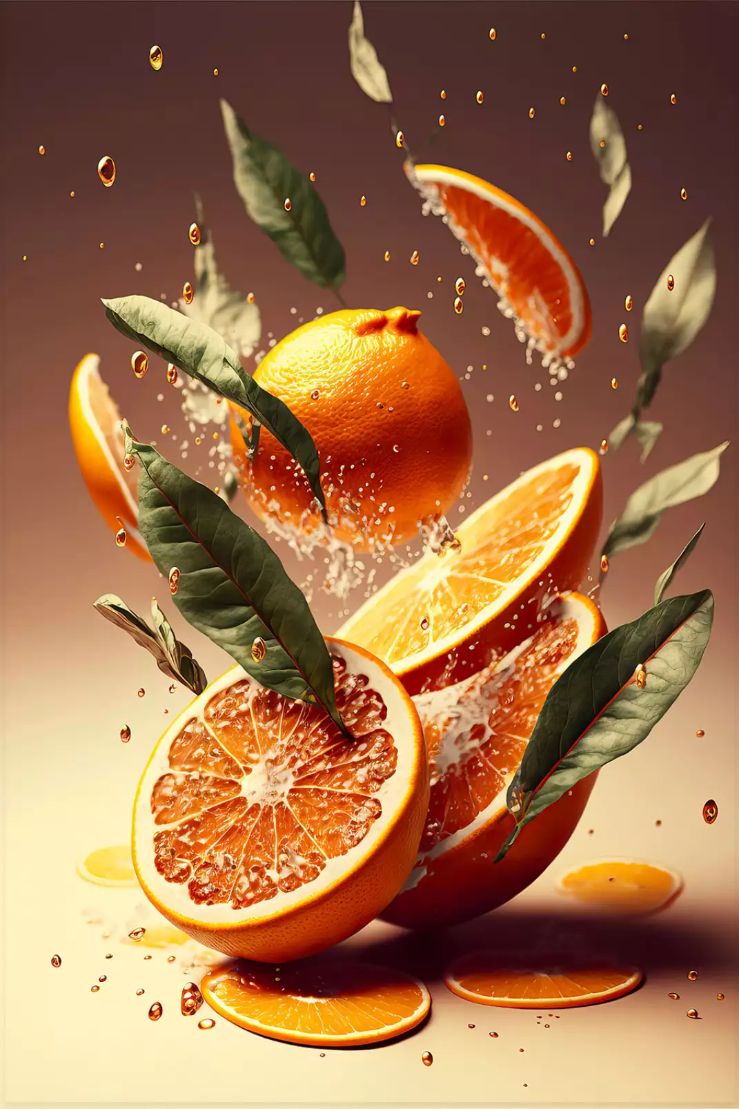 affiche-fruits-oranges-fraiches