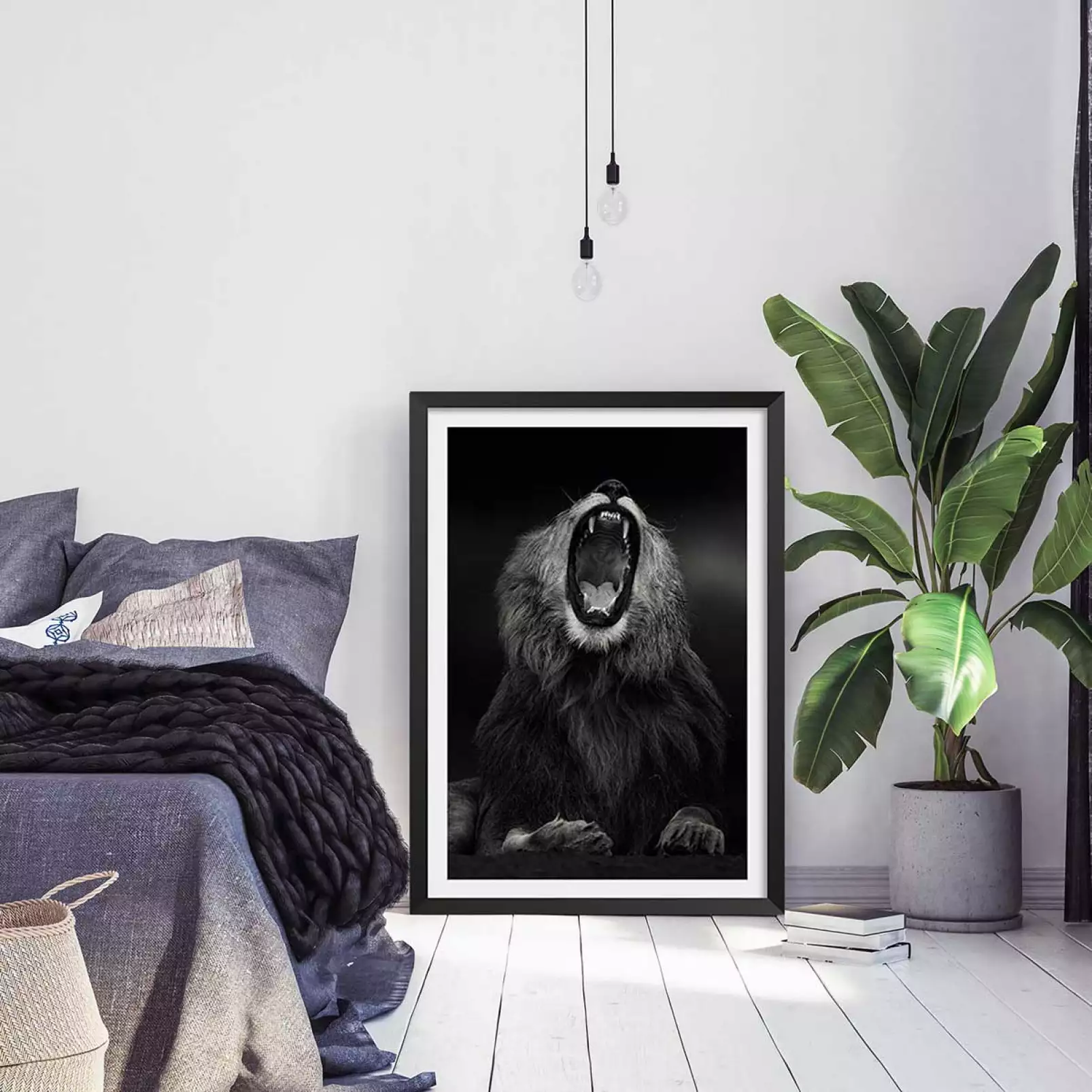 affiche-lion-baillement
