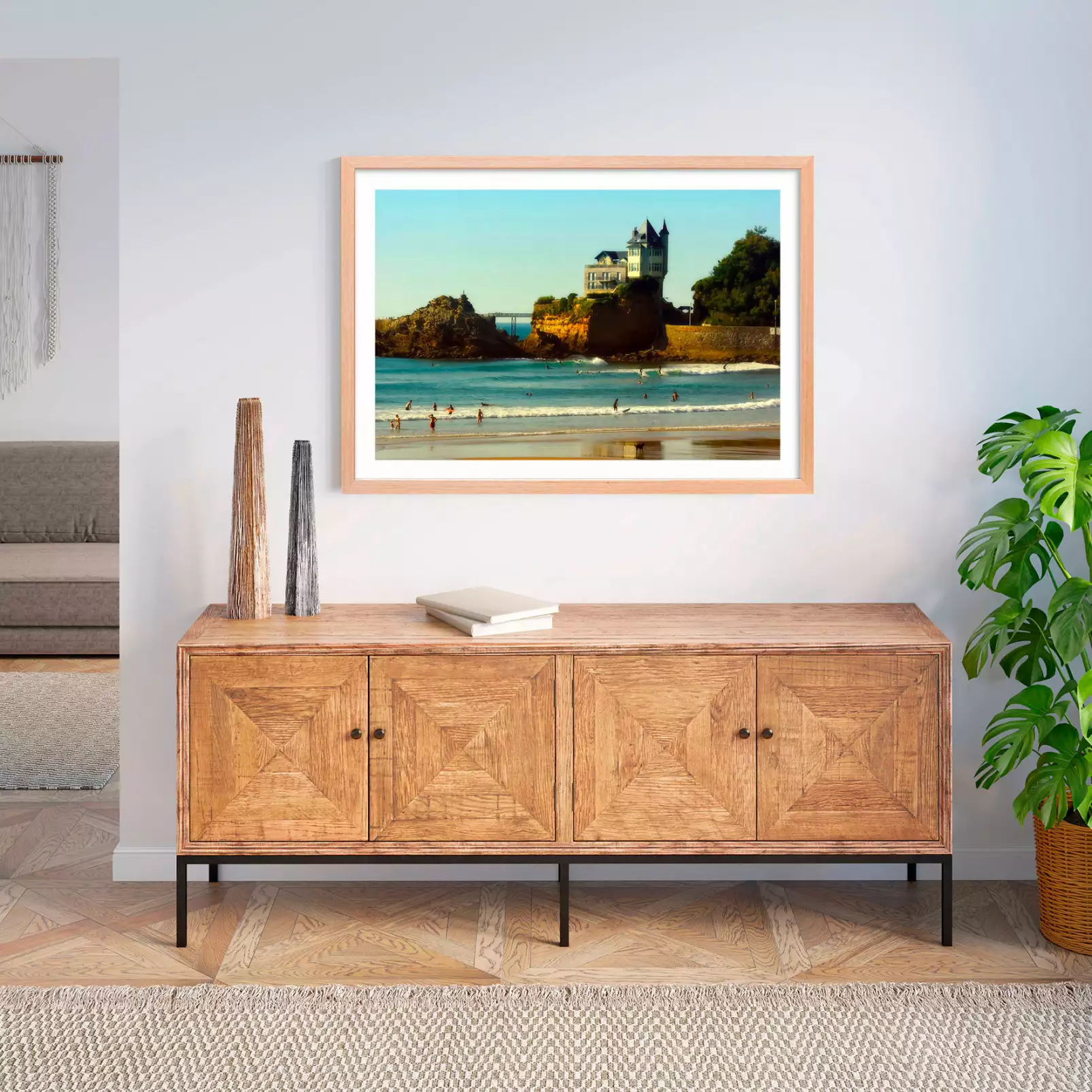 affiche-paysage-ocean-la-cute-des-basques