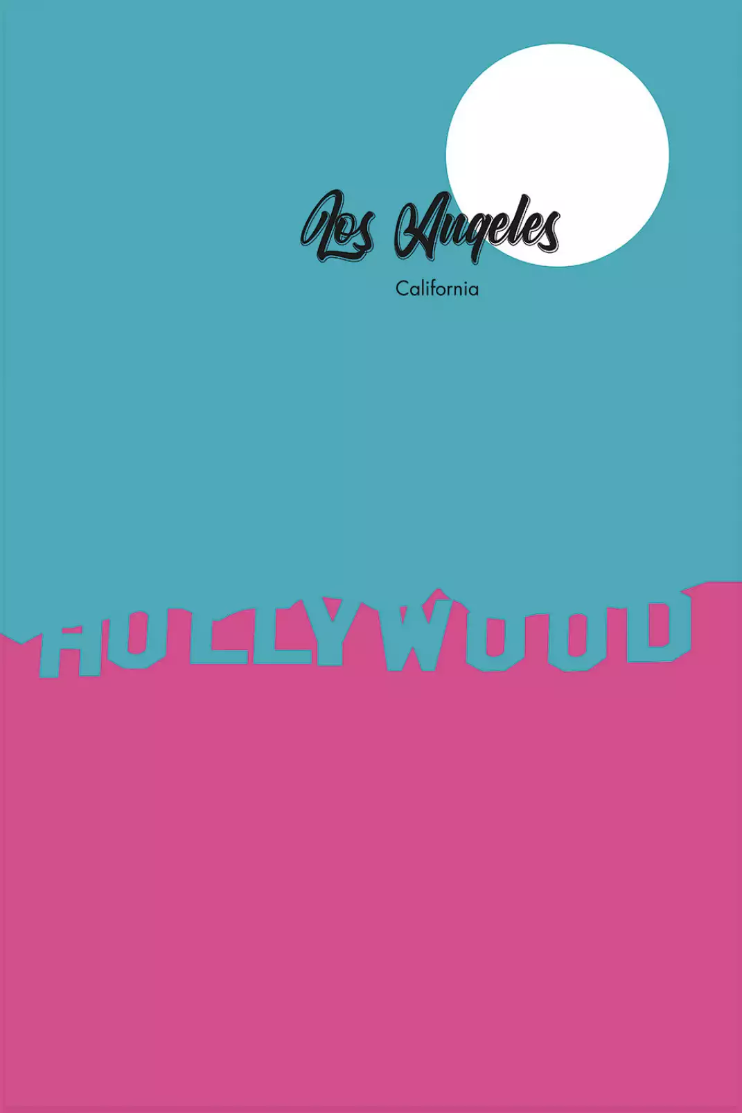 affiche-ville-vintage-hollywood