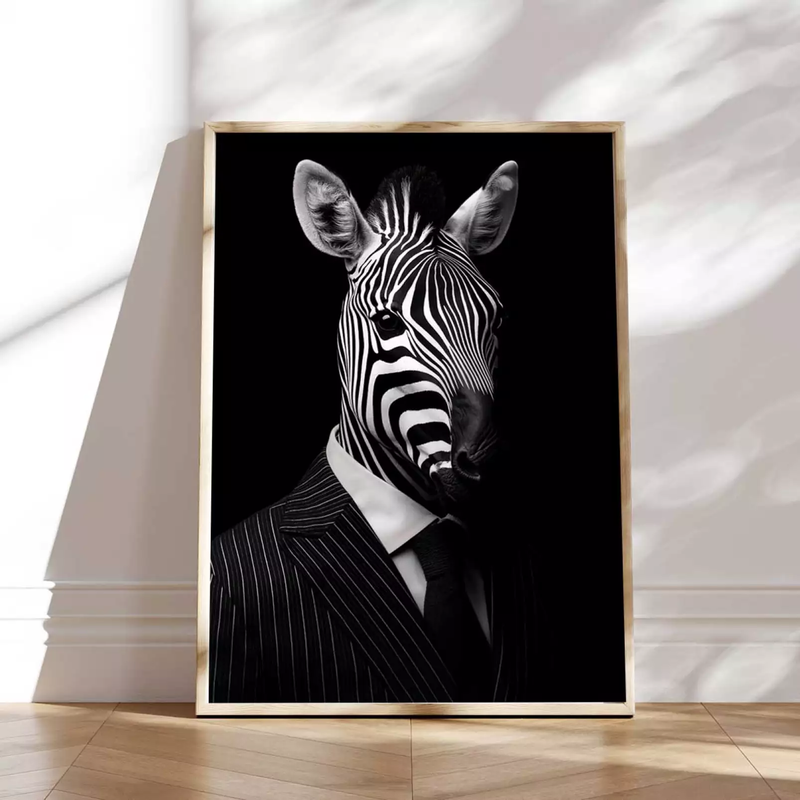 tableau-animaux-habilles-zebre-wild-suits