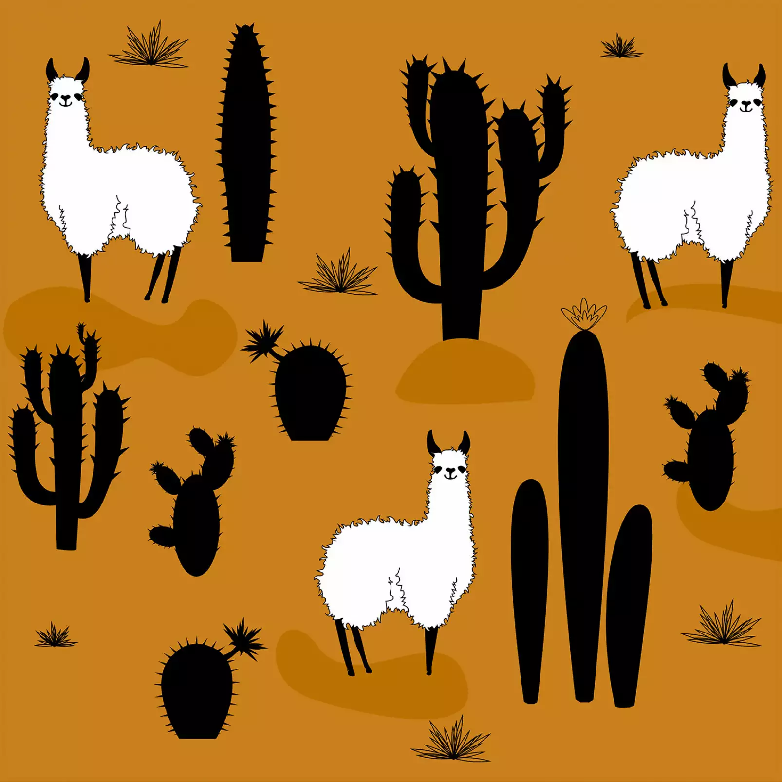 tableau-pour-enfant-lama-et-cactus