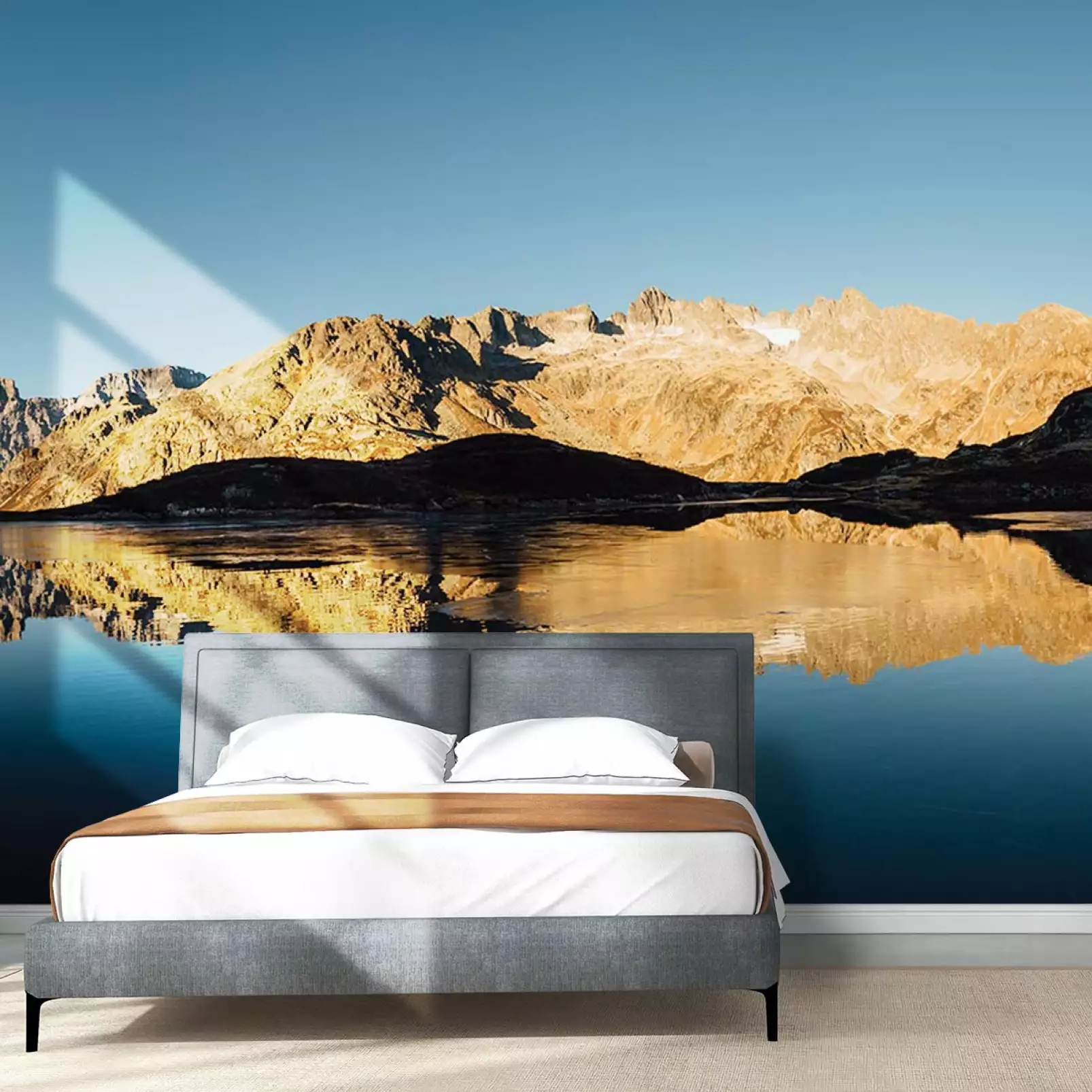 tapisserie-decoration-murale-lac-de-haute-montagne